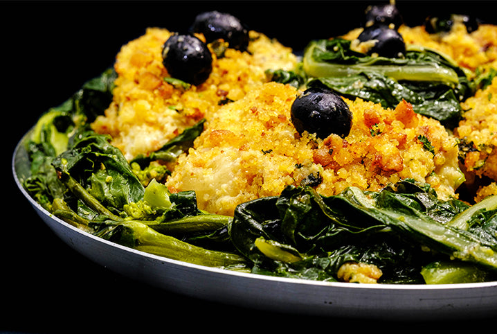 Bacalhau com Broa e Grelos Familiar