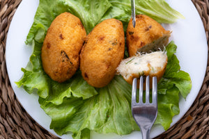 Fried ball of cod
