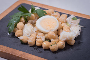 Codfish salad with grains